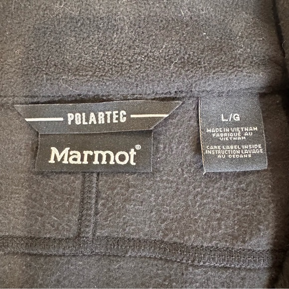 Marmot Black Sleeveless Fleece Vest - polartec - Large - Picture 3 of 8